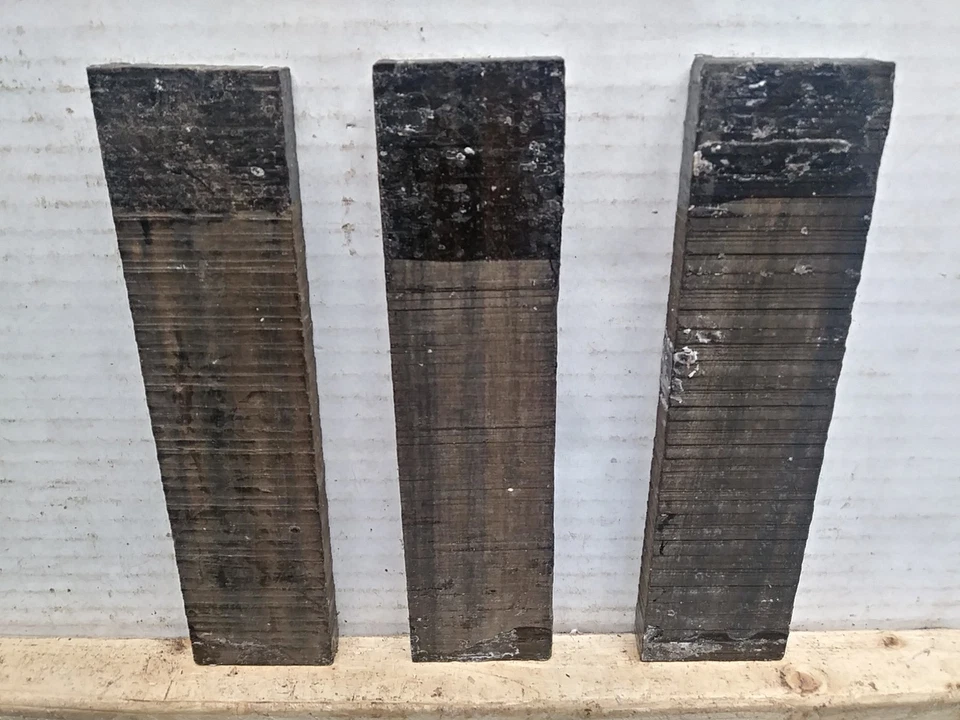 3 Pcs, Gaboon Ebony Guitar Bridge Blanks 8x 2x 1/2 Tonewood- Free US Shipping - Image 3 of 4