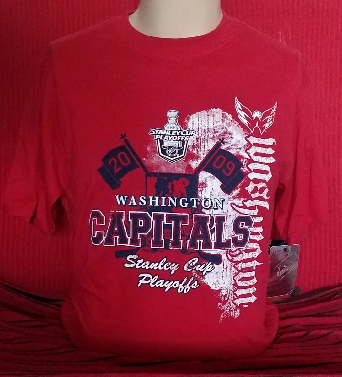 Washington Capitals - Stanley Cup - Short Sleeve Shirt - Large - NEW - Red