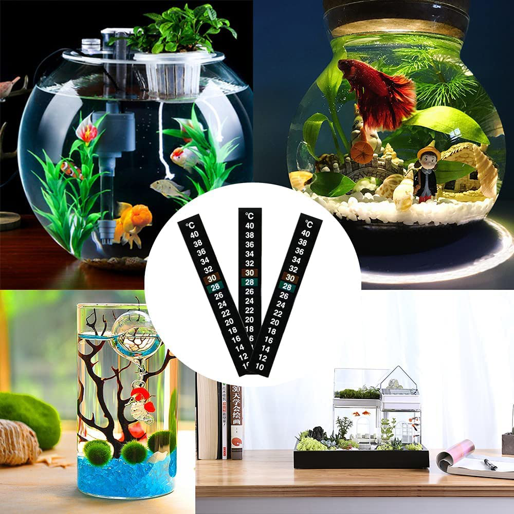 3 Pieces Aquarium Thermometers fish tank thermometer Temperature Meter