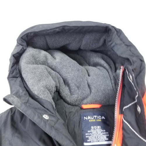 Nautica Color Block Jacket Boys Size Small 8 Multicolor Hooded Nylon Shell - Picture 8 of 12