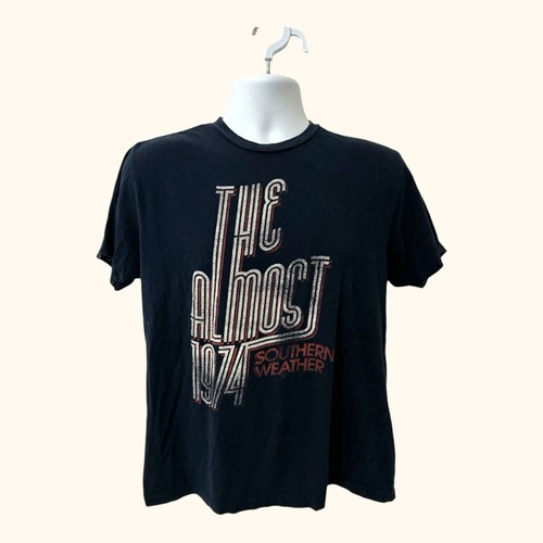 The Almost 1974 Southern Weather Mens Tshirt Sz M Black Alt Rock Underoath Flaw