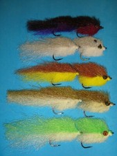 FLY FISHING FLIES - Asst. Articulated EP TANDEM BAITFISH Streamers #2 (5 pcs.*)
