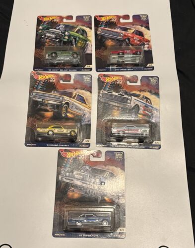 Hot Wheels 2018 Premium Car Culture Drag Strip Demons Complete Set SKU D