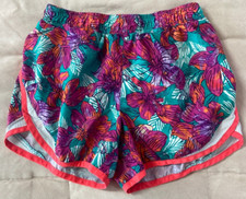 Unbranded Girls Multicolor Elastic Waist Running Gym Shorts Size 10