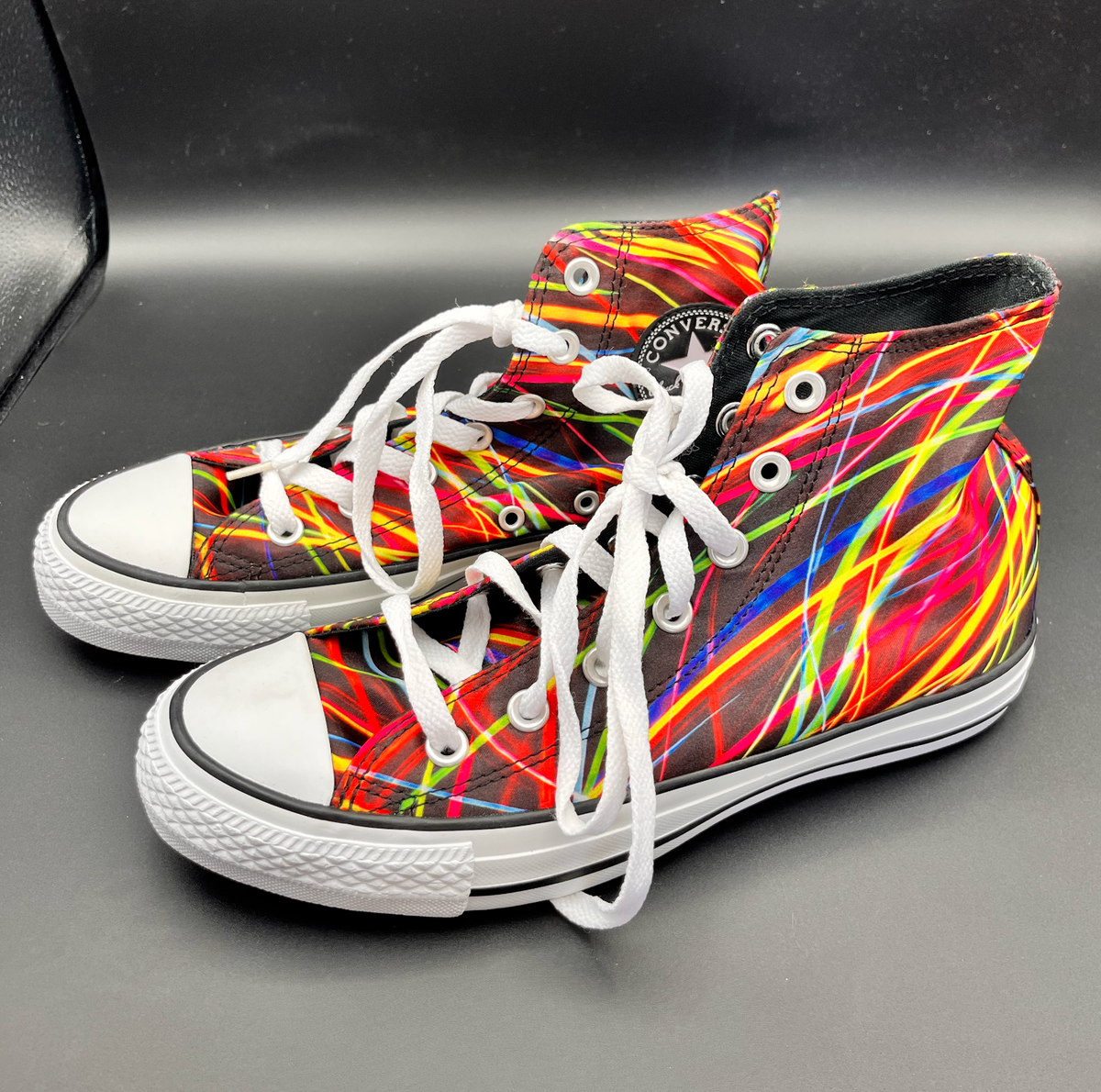 Converse CHUCK HIGH TOP NEON LIGHTS SATIN RAINBOW 148275C | eBay Converse CHUCK HIGH TOP NEON LIGHTS SATIN RAINBOW 148275C | eBay