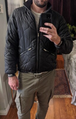 ジャケット・アウター PalaceSkateboards QUILTED JACKET BLACK Palace Skateboards Men's AQ Quilted Black Jacket Size Small