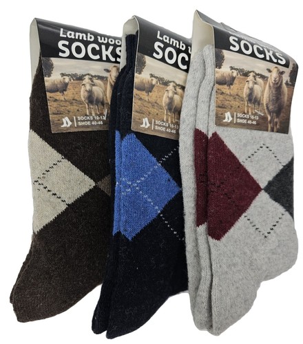 Lamb Wool Socks Men 10-13 Thermal Warm Winter Heavy Duty Boot Crew Socks - Picture 10 of 29
