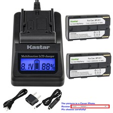 Kastar Battery LCD Fast Charger for Canon BP-911 BP-911K BP-935 BP-925 BP-914