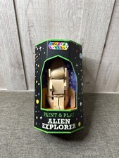 Paint & Play Alien Explorer Wooden Spaceship Craft Kit With Paints & Brushes