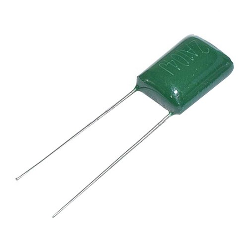 100 PCS 2A104J DIP-2 Polyester film capacitors 104 100V 0.1uF 100nF ...