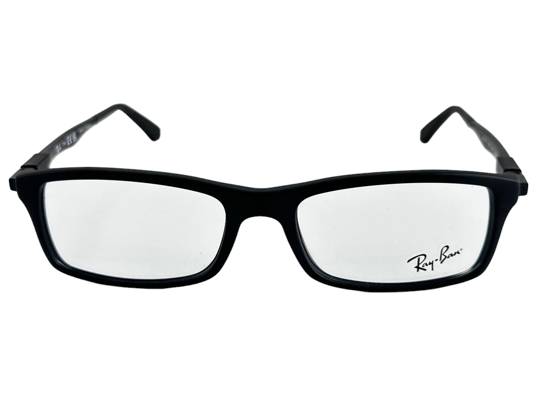 Ray Ban NEW Matte Black Rectangle Fashion Frames 5417145 Eyeglasses RX7017 eBay