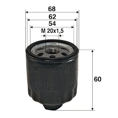VALEO 586011 Oil Filter for DACIA,NISSAN,RENAULT
