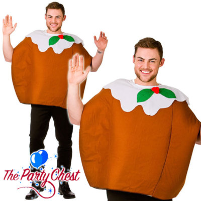 New Christmas Pudding Costume Adult Male Female Costume