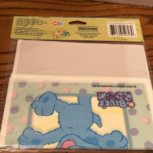 2005 Blue’s Clues Lot Of 2 Invitation/Thank You Cards 16 Total & 8 Gift Bags - Picture 6 of 6
