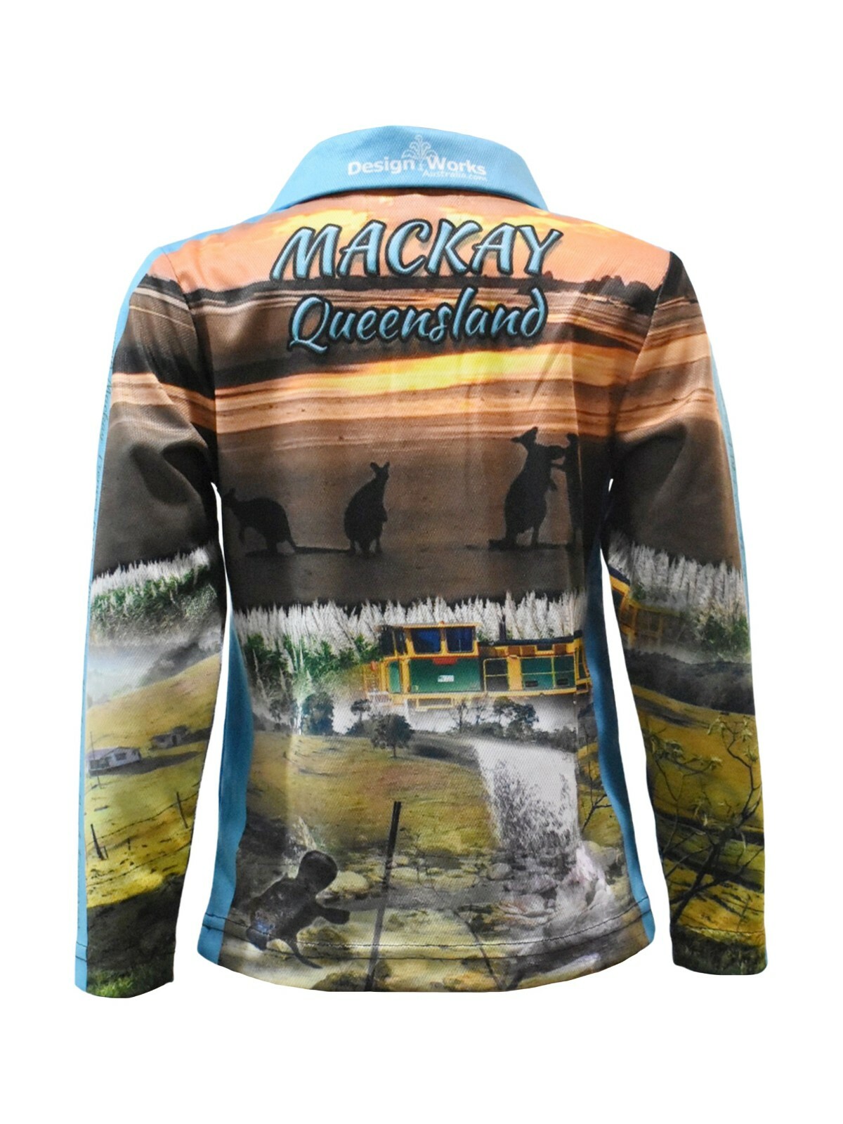 Mackay UV protective quickdry fishing shirt Mens, ladies, kids