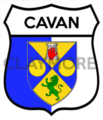 CAVAN IRELAND car sticker camper van Motorcycle truck Irish Dublin Cork