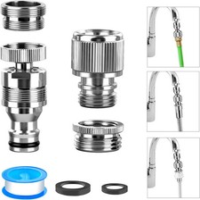 Sink Faucet Quick Connector, Kitchen Faucet to Garden Hose Adapter Snap Coupling