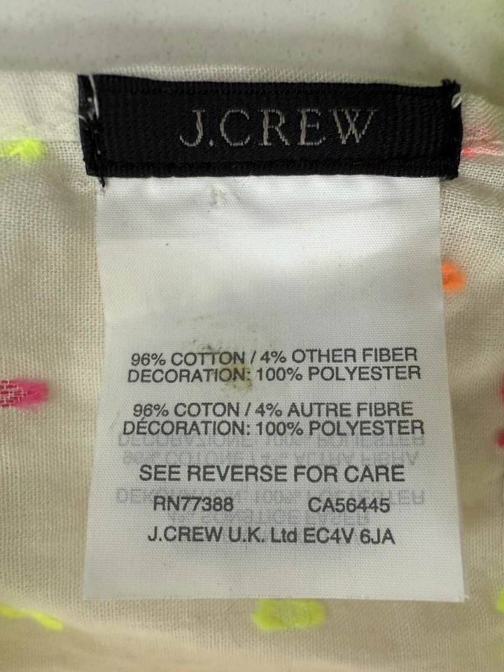 J.Crew Infinity Pom Pom Algodón Bufanda Ligera Verano - Usado en Excelente Condición Foto 3 de 4