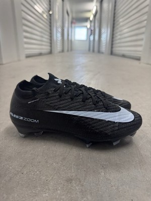 Size 4 Men s Nike Air Zoom Vapor 16 Elite FG Black Blue Soccer Cleats FQ1457 001