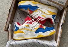 Men's Casual Thick Laces Skate Shoes, LetterPatched Design Low Top Skate Shoes