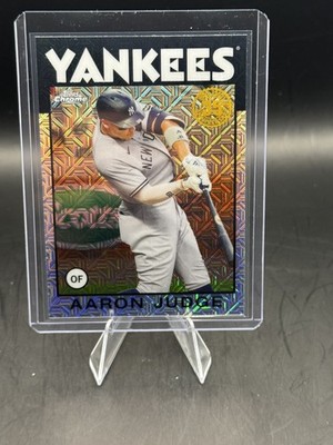 2021 Topps Series 1 Aaron Judge 1986 Chrome Silver Pack Mojo #86BC-99 - Yankees