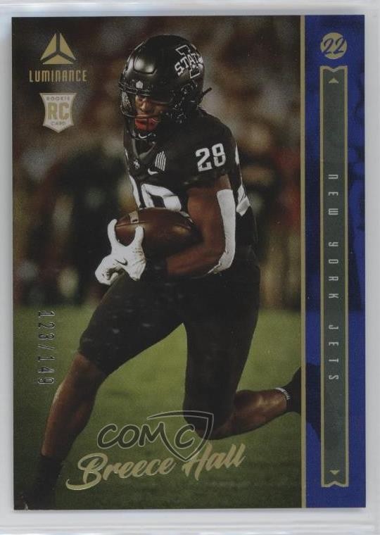 2022 Panini Luminance Rookie Blue /149 Breece Hall #108 Rookie RC