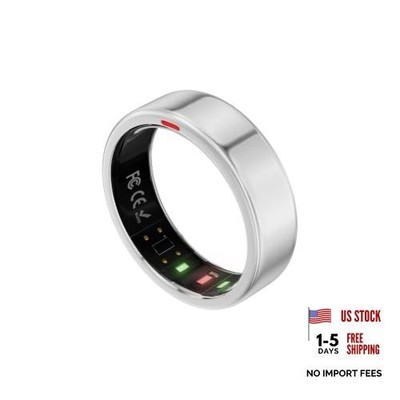 Gen 2 Titanium Smart Ring for Women & Men, 7（Inside diameter 17.3mm） Silver