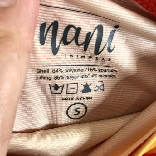 Nani Swim Mid Rise Bottoms Color Block Womens Size S - Picture 4 of 6