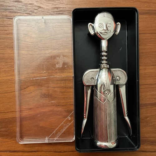 Vintage ALDO COLOMBO Italy PIERRE the SOMMELIER Wine Opener Silver Plated MCM