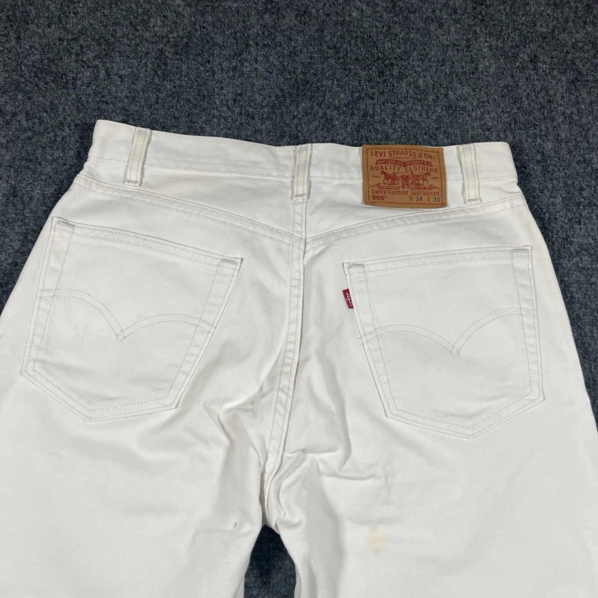 Levi's 505 White Jeans for Men for sale - eBay