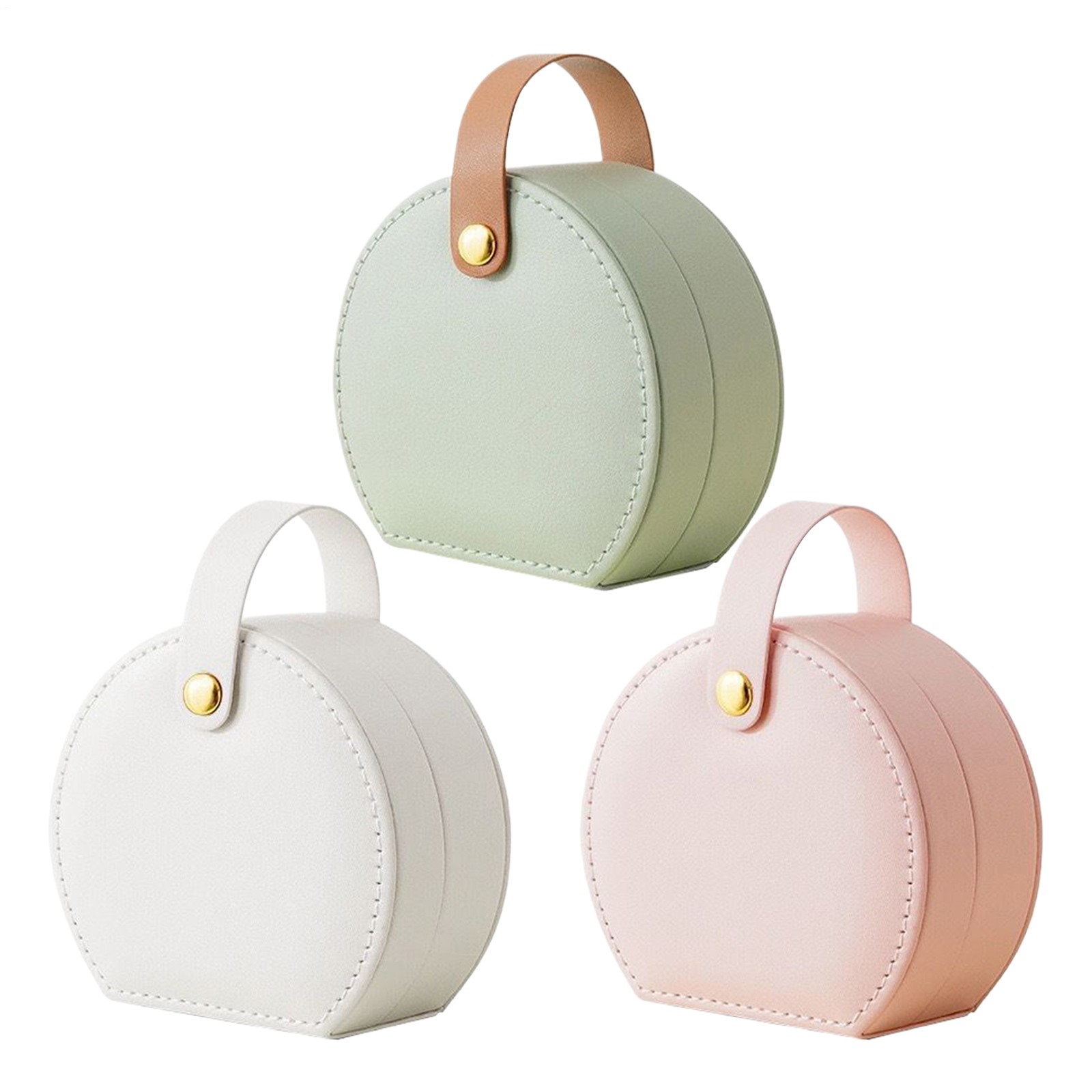 Leather Travel Jewelry Box Organizer for Ornaments Storage-image