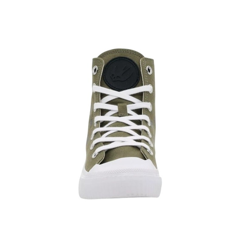 MCQ by Alexander McQueen Swallow High-Top Sneaker Light Green Women's 10 image 6