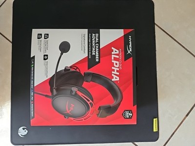 HyperX Cloud Alpha WIRED Gaming Headset (Schwarz/Rot) PS4 PS4 PC Xbox NEU LET...