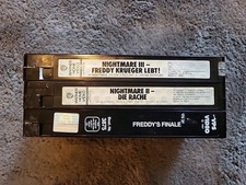 VHS RARITÄT: NIGHTMARE ON ELM STREET /Freddy Krueger  3 Teile 