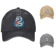 Face-Enhancing Cotton Dad Hat Baseball Cap Adjustable Curved Brim Vintage