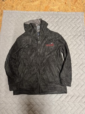 Tommy Hilfiger Fleecejacke Herren Größe M Schwarz Full Zip Logo Stick