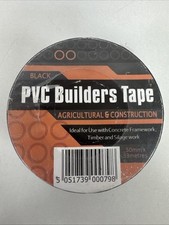 PVC Builders Tape - Black - Agricultural & Construction 50mm x 33metres