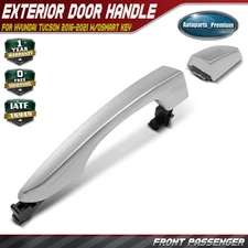 Front Passenger Side Chrome Exterior Door Handle for Hyundai Tucson 2016-2021