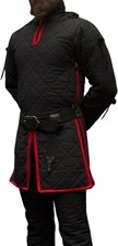 Medieval Thick Padded Gambeson Armor Full Sleeve Quilted Cotto Armor Jacket