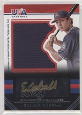 2017 USA Baseball Stars & Stripes Black Gold Jersey /44 Elijah Cabell Auto 0i76
