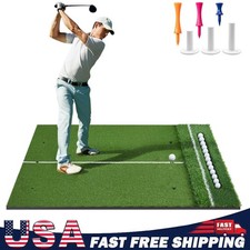 5x4Ft/6x4Ft Dual Turf Golf Practice Mat Golf Hitting Mat Chipping Swing Training