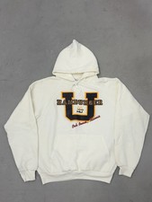 Vintage 80s McDonald's Hamburger University Hoodie Hanes XL Made in USA Cream