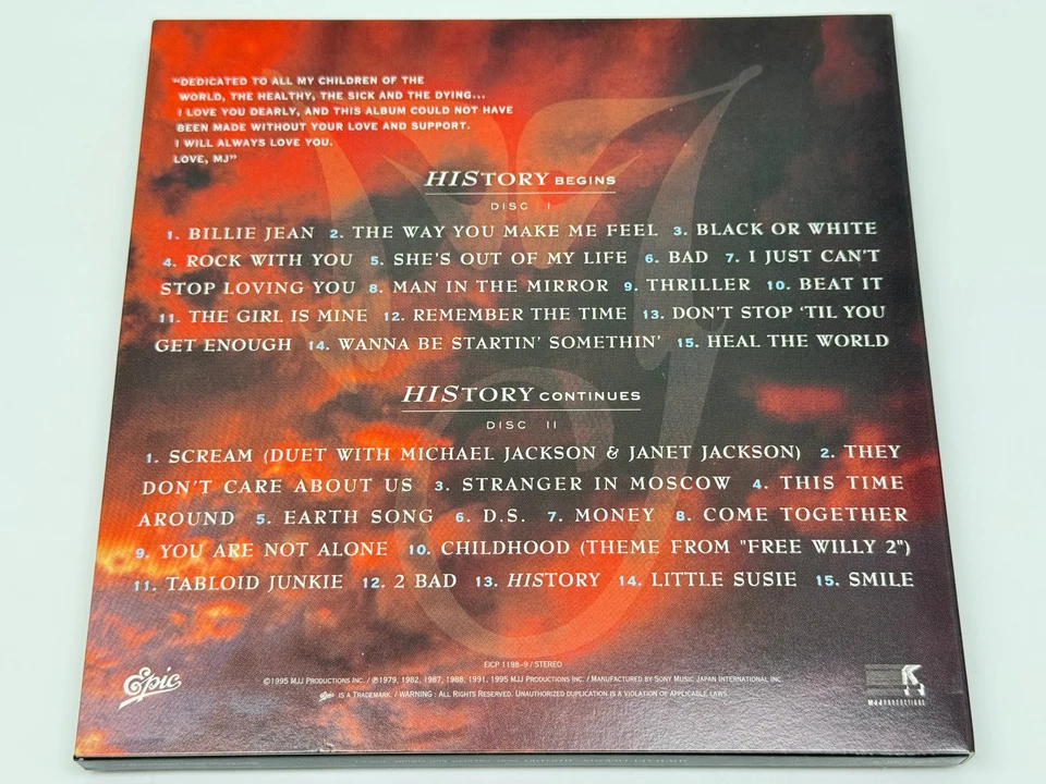 [2CD] Michael Jackson History Past, Present And Future Book I Japan Import - Image 3 of 3