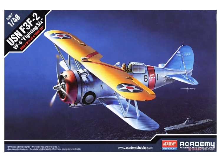 Academy 12326 1/48 USN F3F-2  VF-6 Fighting Six