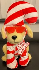 Raising Cane's Christmas 2024 Plush Candy Cane Dog