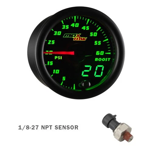 MaxTow Boost EGT Trans Temp 仪表 + 棕褐色 Pod 适用于 07-13 雪佛兰 Silverado Duramax — 第 3/4 张图片