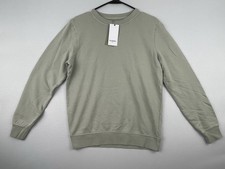 Goodfellow  Co Men's French Terry Crewneck Pullover Sweatshirt Sage Size SMALL