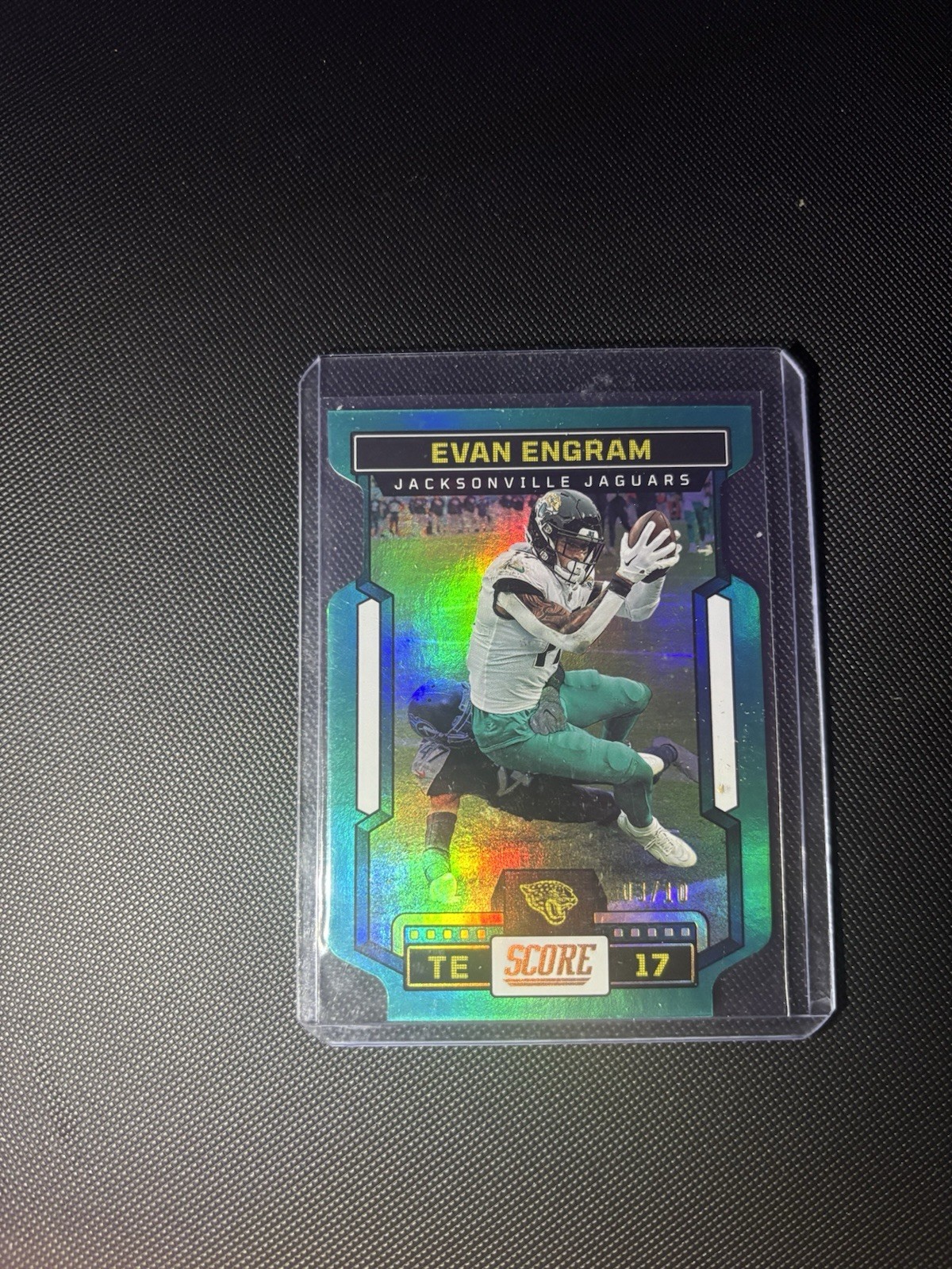 Panini 2023 Score teal /10 Evan Engram #21 Jaguars Football Card SSP 