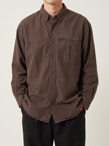 The North Face, The North Face Men's XL Brown Utility Button-Down Shirt - Distressed Gorpcore