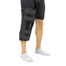 Inmovilizador ortopédico de rodilla CoreTech 830 Premium de tres paneles, soporte para piernas rectas.